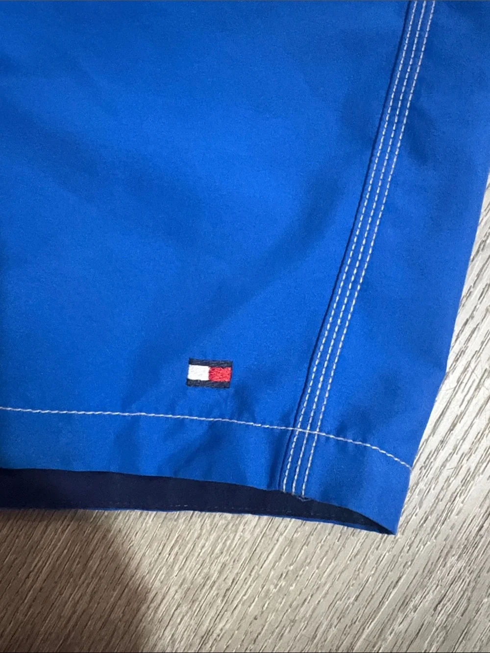 Tommy Hilfiger Men’s Royal Blue Swim Trunks with Drawstring